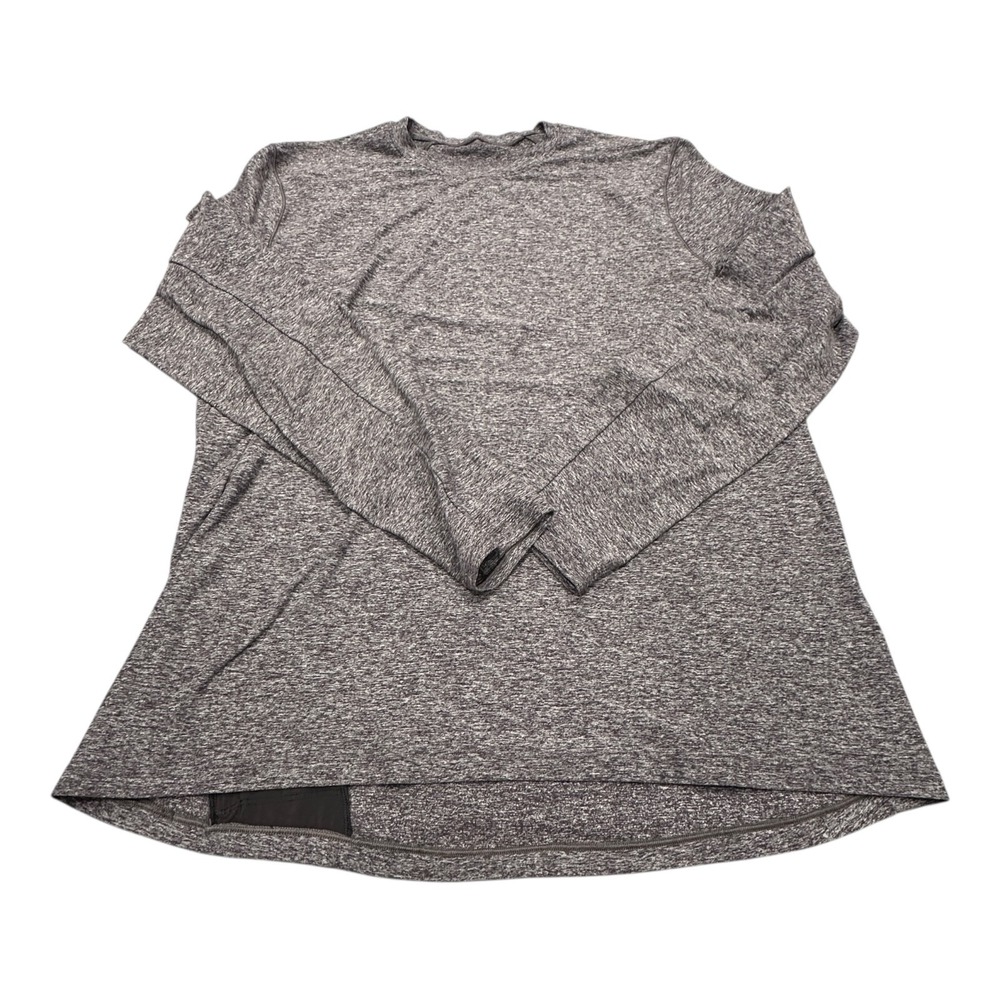Lululemon Surge Warm Long Sleeve Shirt Men's XL Gray Crewneck Pocket Performance